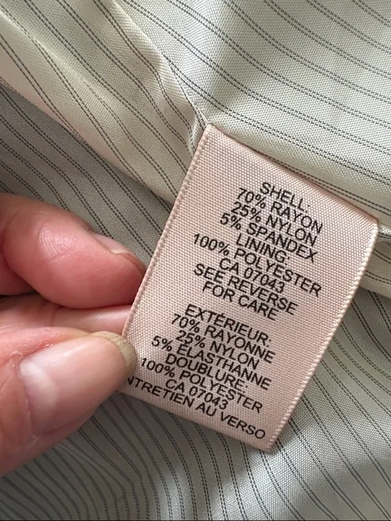 Philosophy Black Single-Button Blazer with Striped Lining - Picture 6 of 6